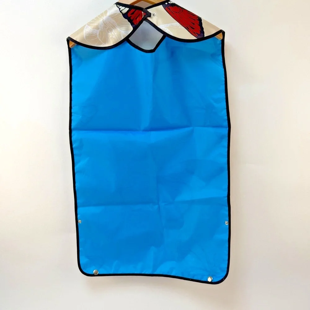 Beautiful Butterfly 3Pack Adult Bibs Waterproof & Easy-Clean Clothing Protectors